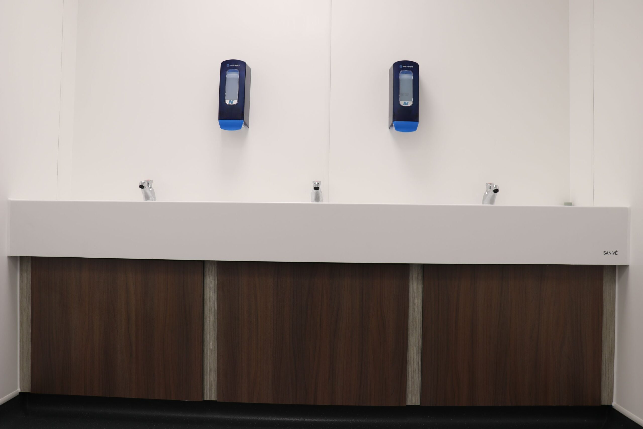 Vanity unit with Corian washtrough
