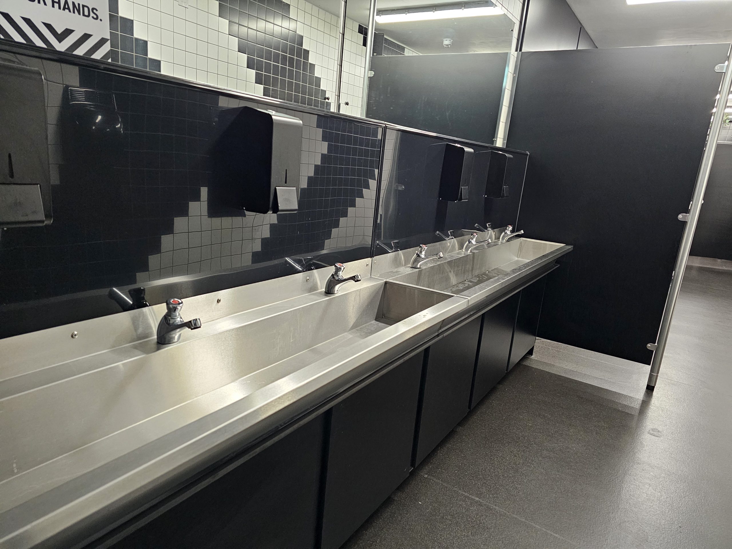 stainless steel washtrough