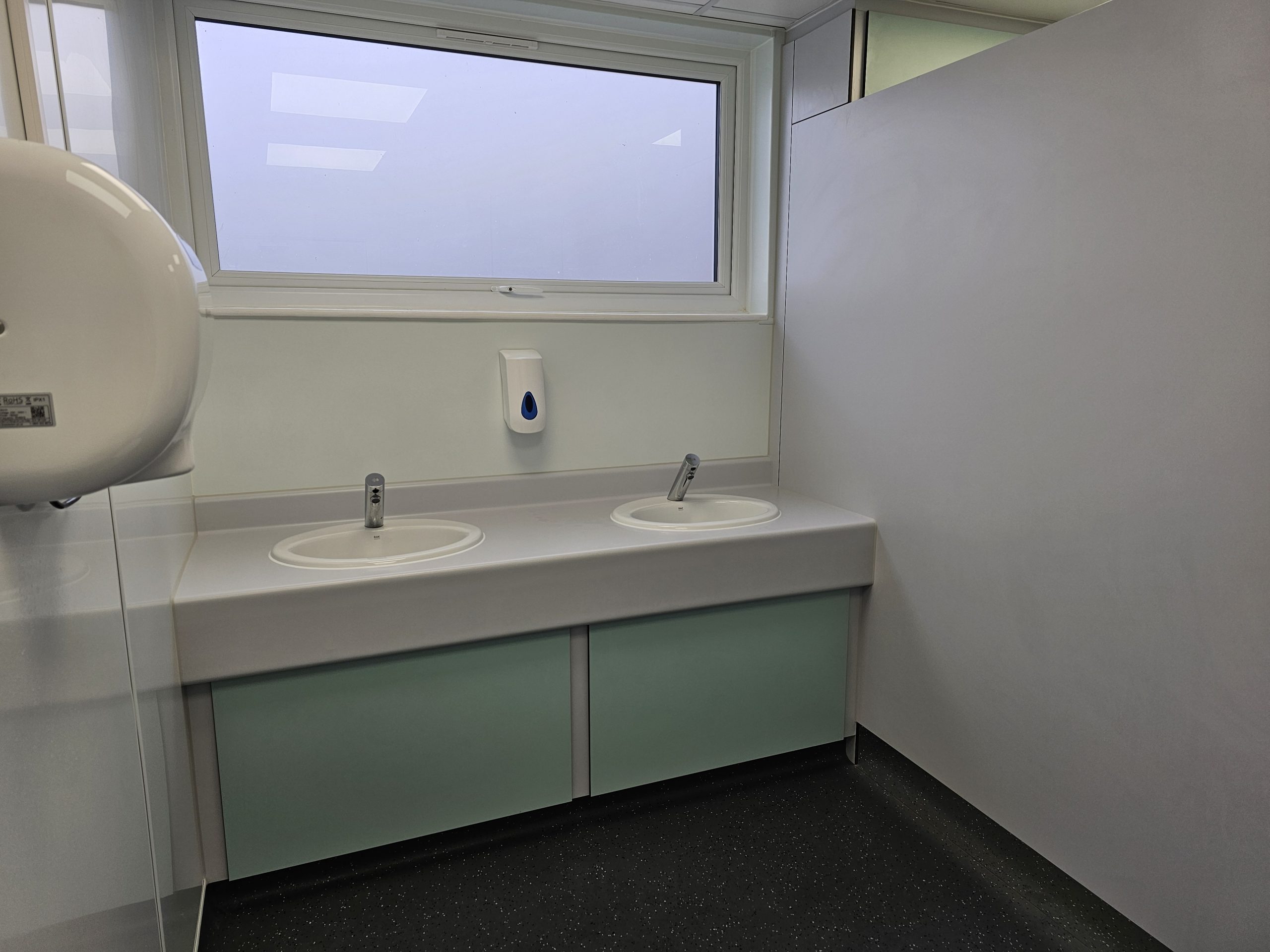 vanity unit with recessed basins
